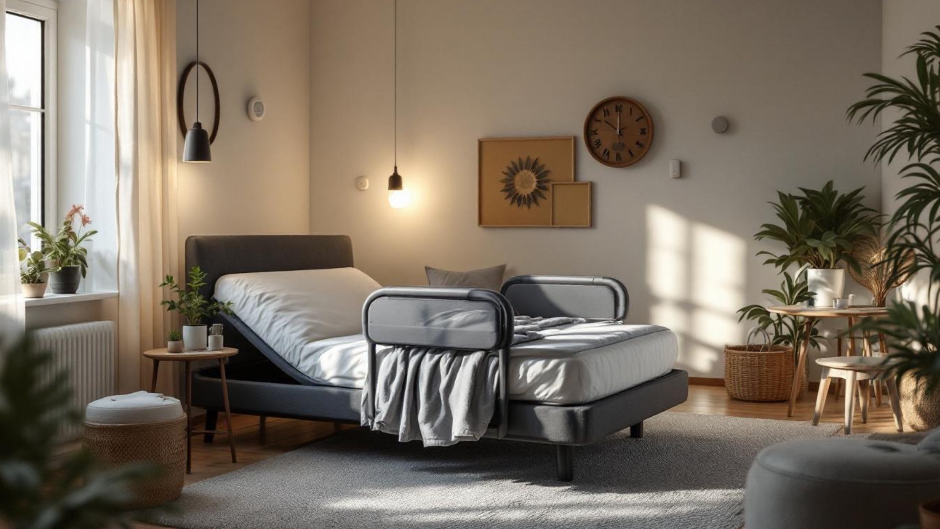 cama con barandillas