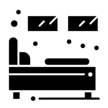 icono habitacion con cama