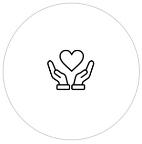 icono manos con corazon
